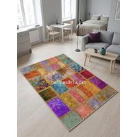 Quintesa Patch169 Patchwork Bambu Halı: Yaşam Alanlarınızda Kültürel Derinlik ve Sofistike Zarafet, yazlık evde kullanım
