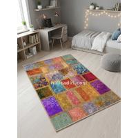Quintesa Patch169 Patchwork Bambu Halı: Yaşam Alanlarınızda Kültürel Derinlik ve Sofistike Zarafet, pati dostu kullanım